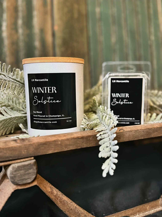 Winter Solstice Holiday Candle | Winter Candle