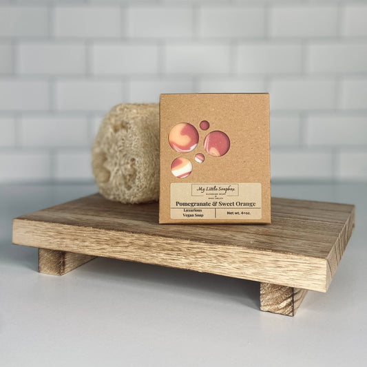 Pomegranate and Sweet Orange Vegan Handmade Soap
