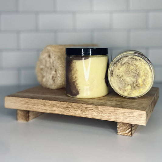 Pineapple Coconut Water Foaming Sugar Scrub: 8 oz