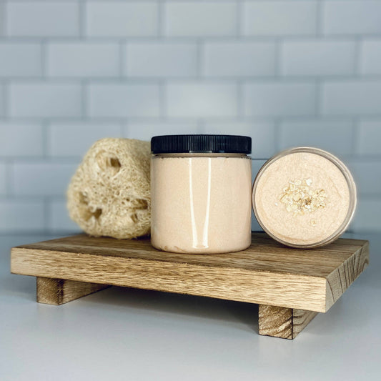 Oatmeal Milk and Honey Foaming Sugar Scrub: 8 oz