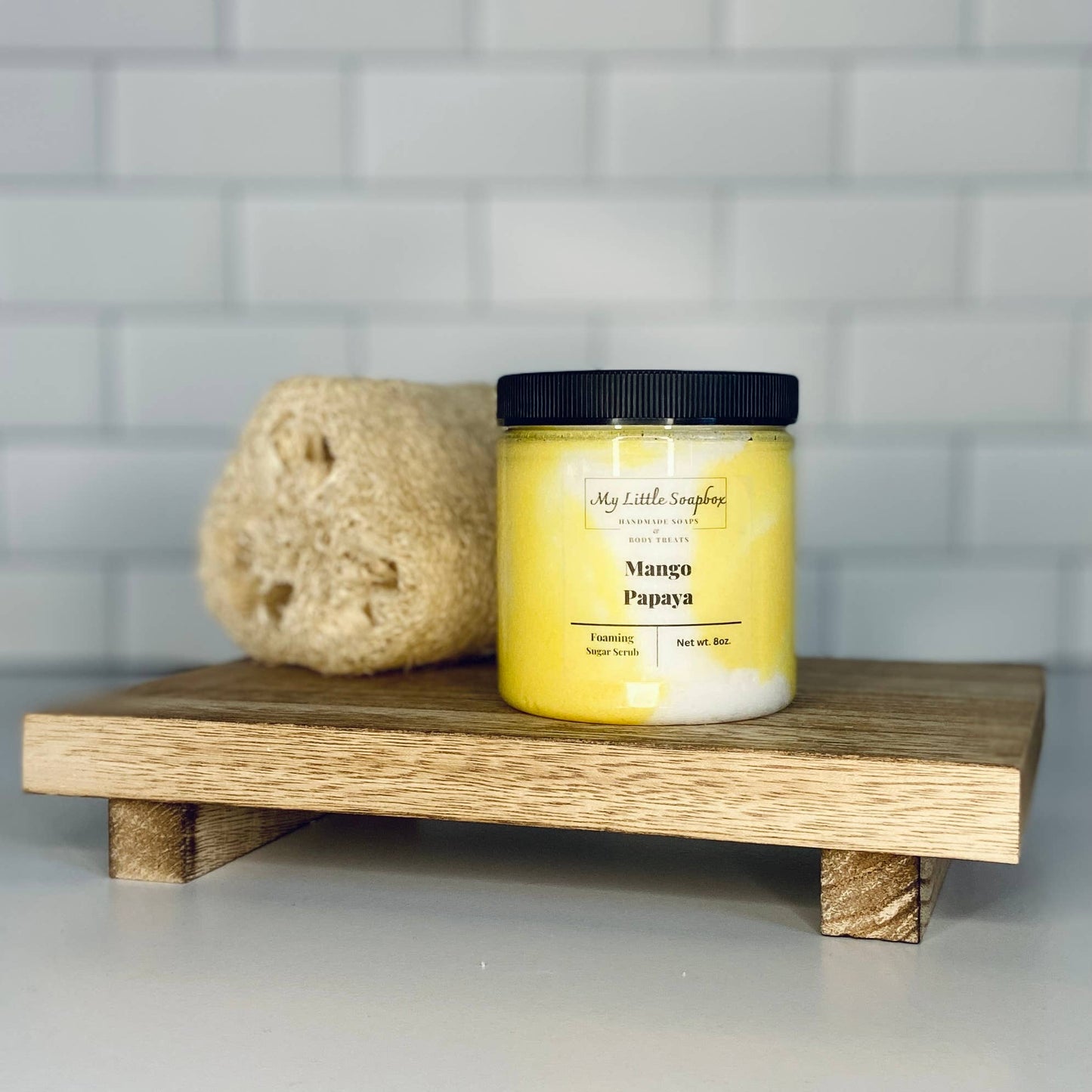 Mango Papaya Foaming Sugar Scrub: 8 oz