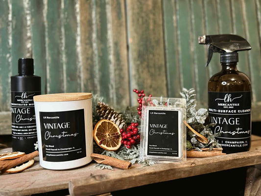 Vintage Christmas Holiday Candle | Boutique Candle