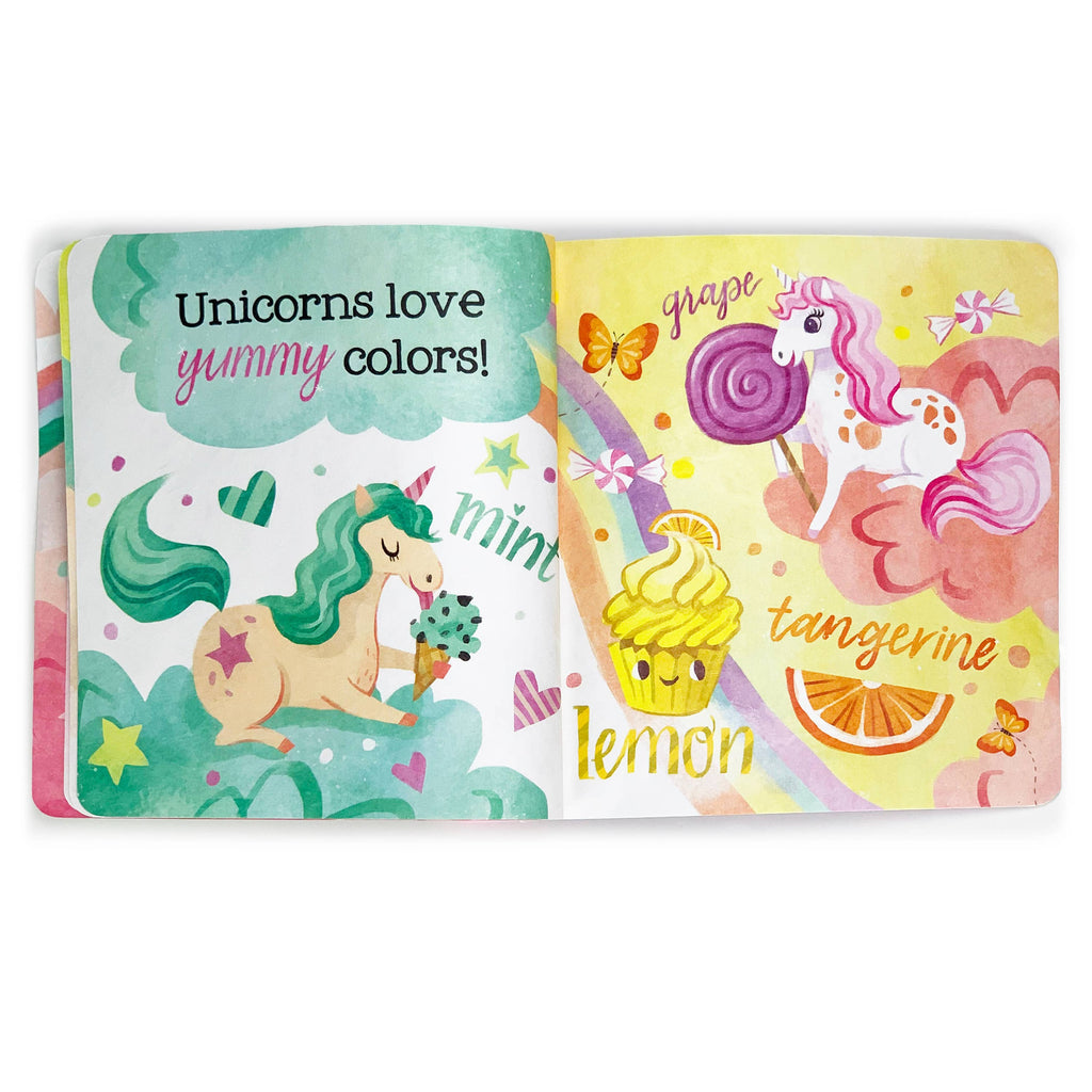 Unicorns Love Colors Tuffy Teether Book