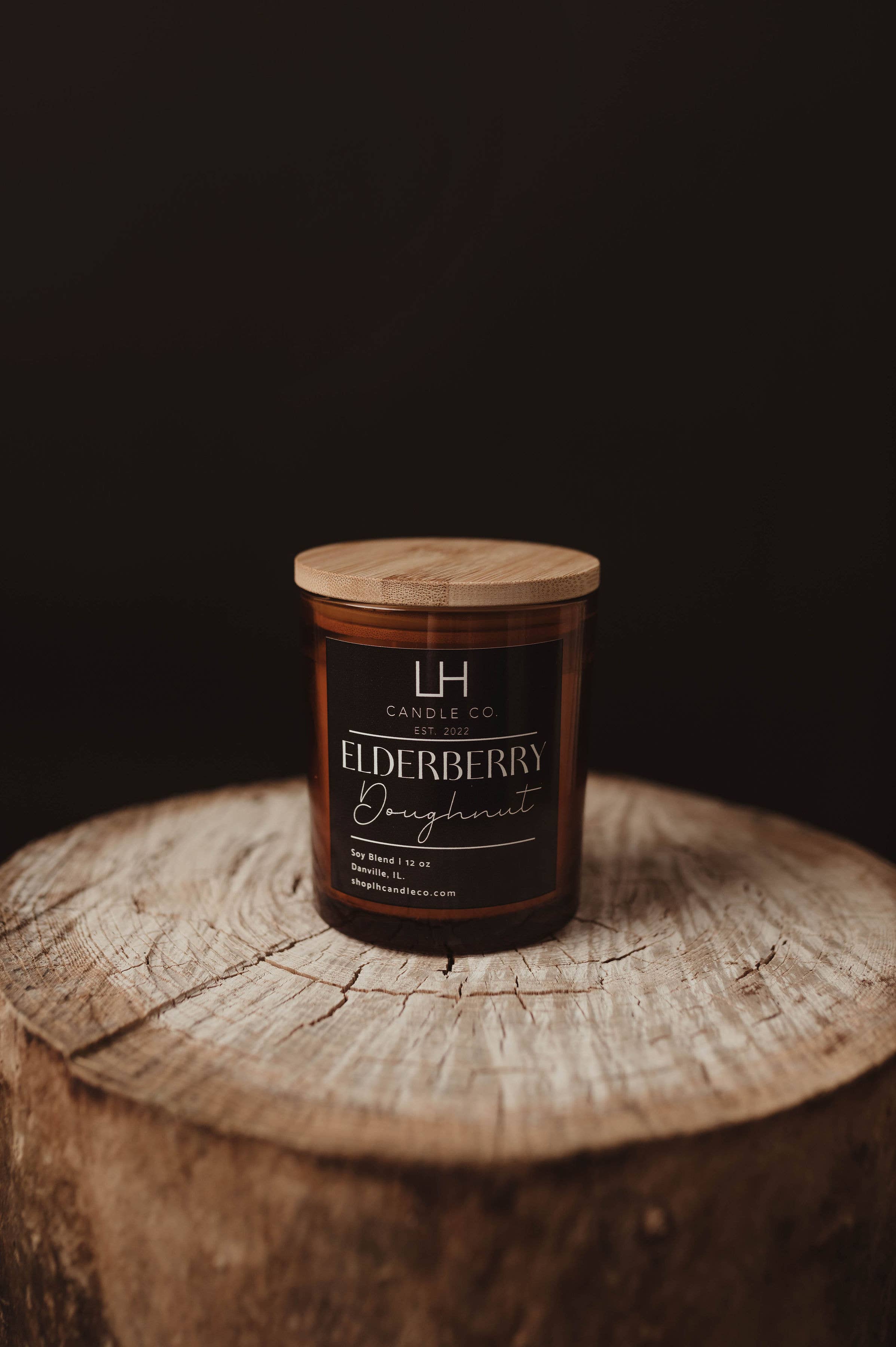 Elderberry Doughnut Candle