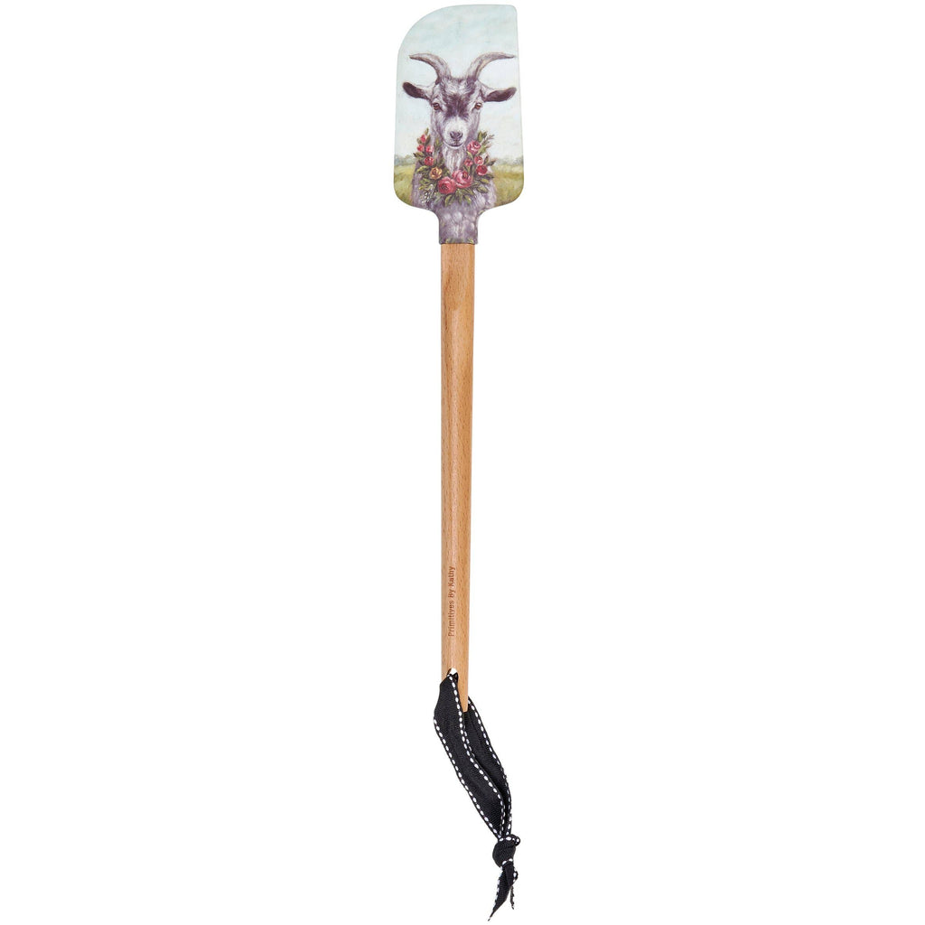 Floral Goat Spatula