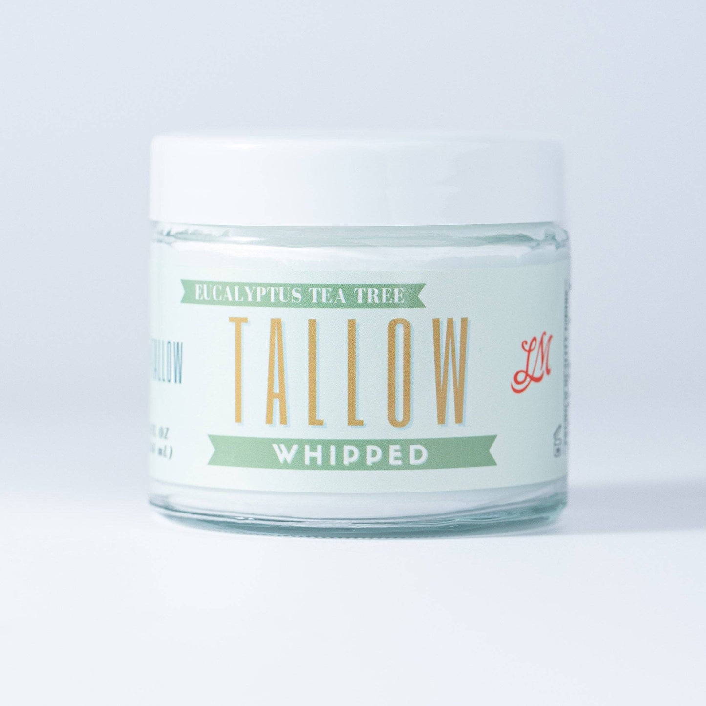 Eucalyptus Tea Tree Whipped Tallow - All Natural Grass Fed Beef Tallow Moisturizer
