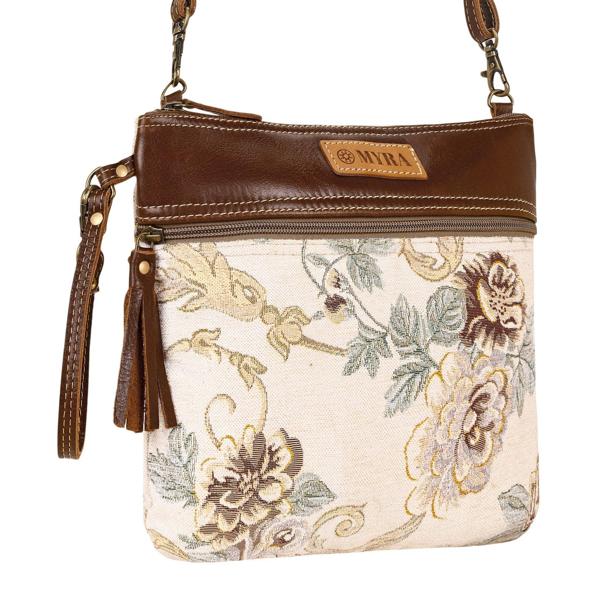 Contentment Small Crossbody Bag in Cream