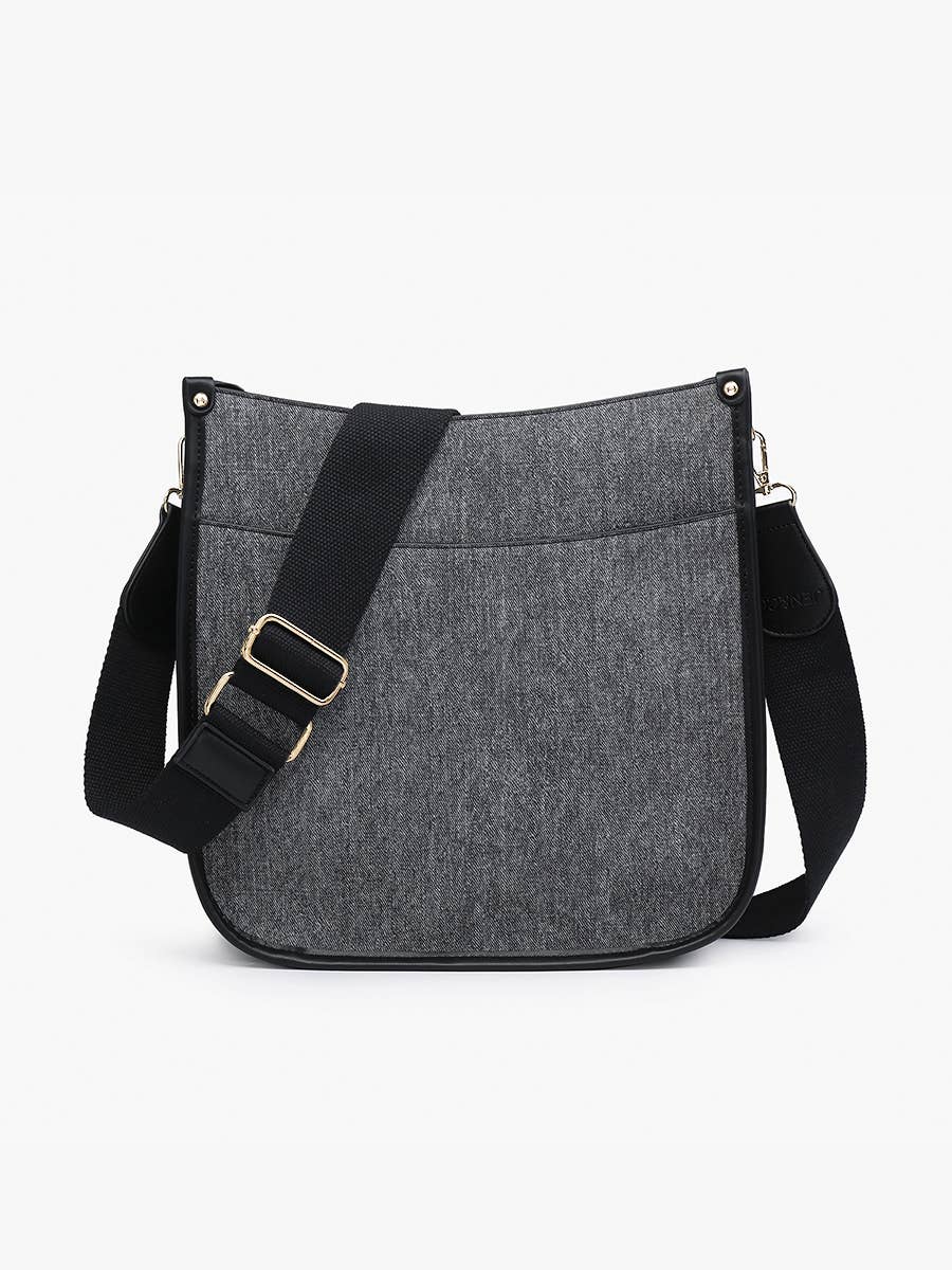 Chloe Denim Crossbody with Guitar Strap