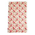 Red Cardinal Pattern Tea Towel