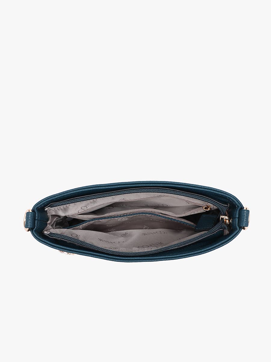 Octavia Crossbody w/ Multi-Zip Compartments