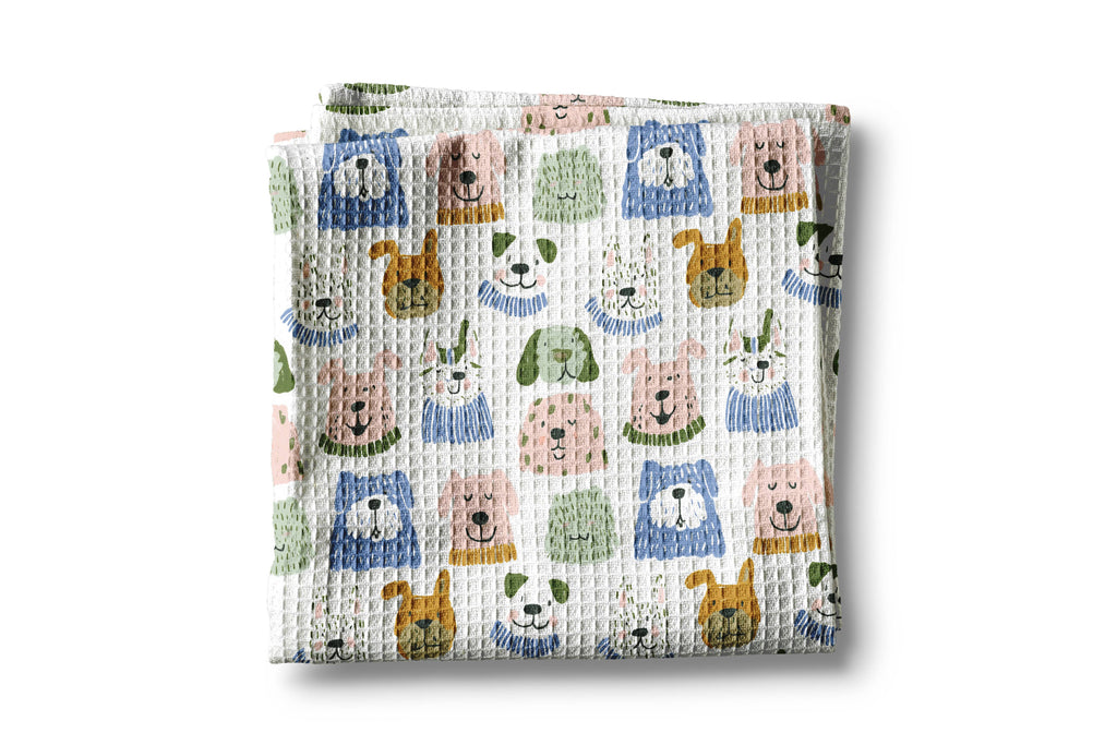 Playful Dog Kitchen Towel