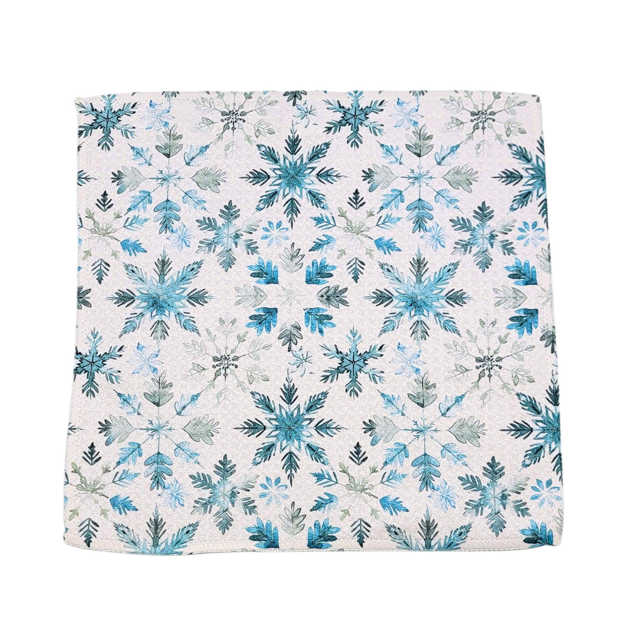 Faded Blue Snowflake Dishcloth