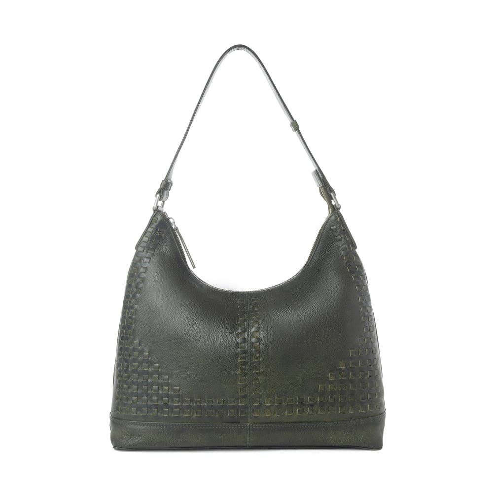 Zidana Marlowe Dusk Veg Tanned Leather Bag in Twilight Smoke