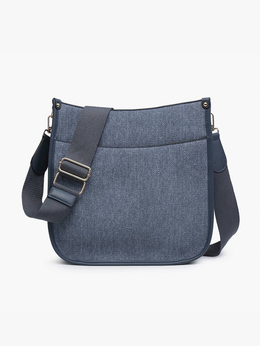 Chloe Denim Crossbody with Guitar Strap