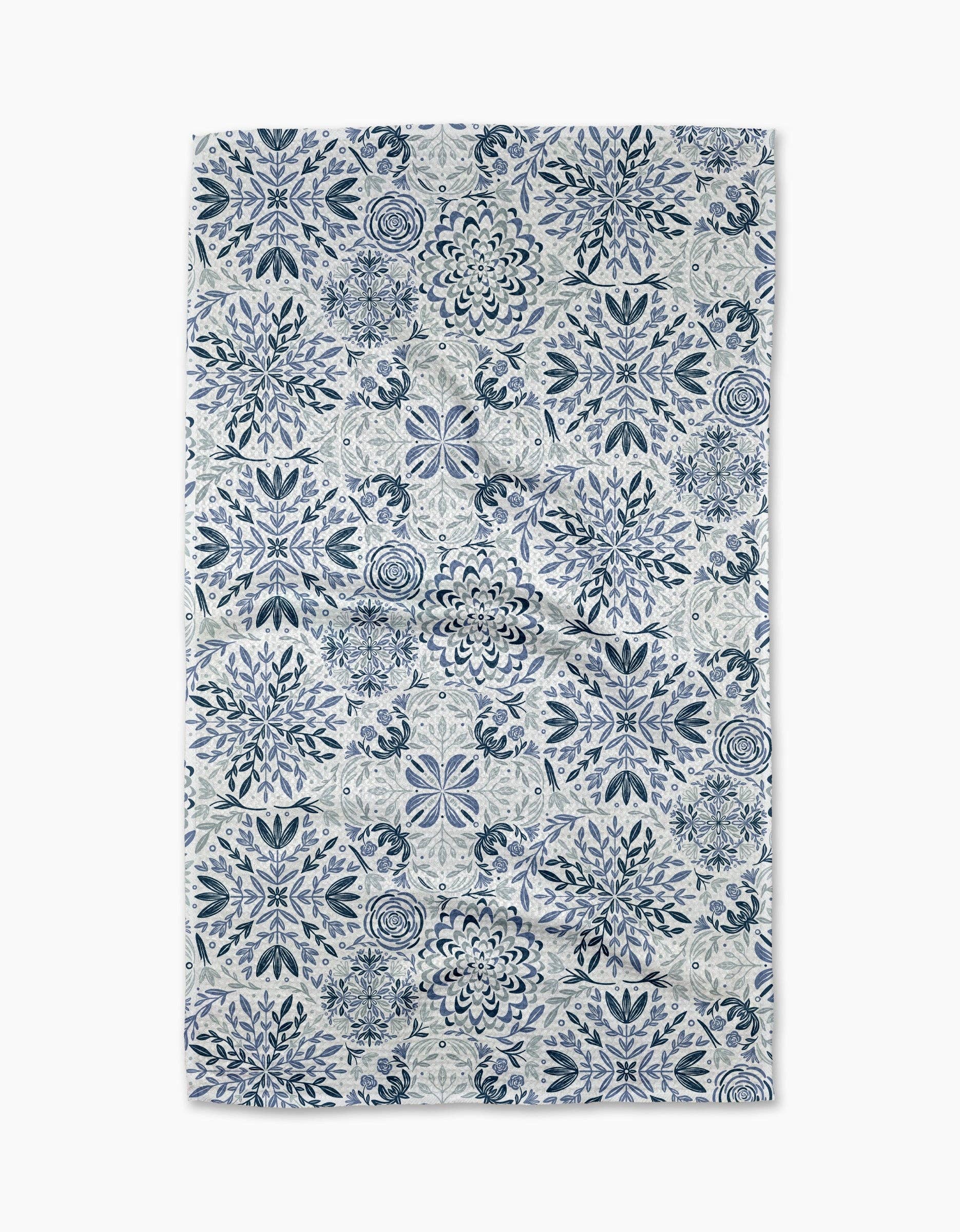 Floral Medallions Tea Towel