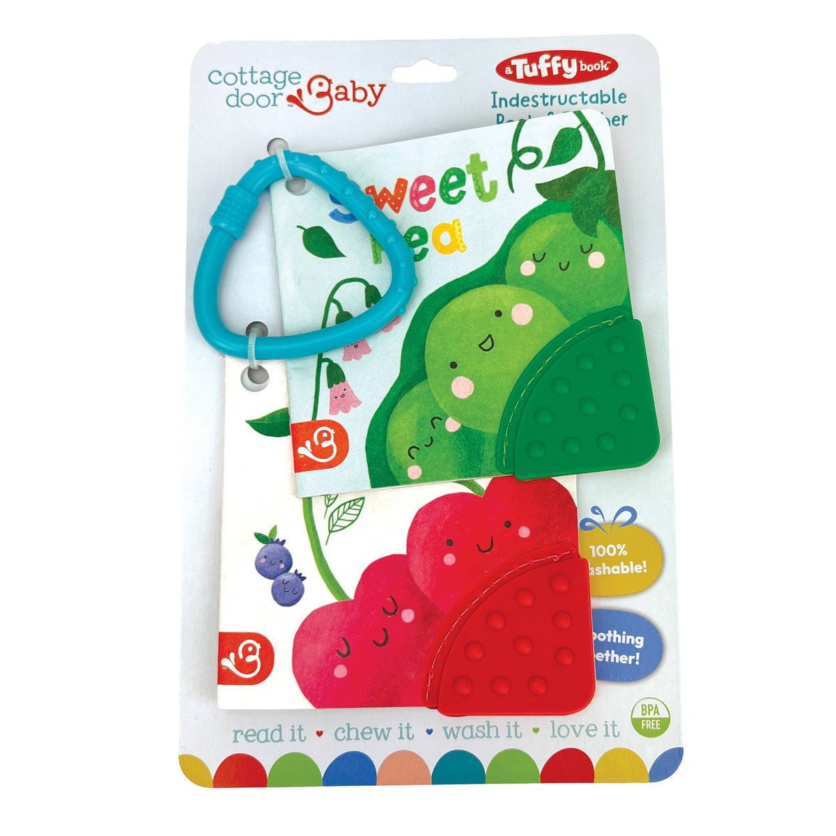 Cherry Cute Sweet Pea 2-Pack Tuffy Teether Set