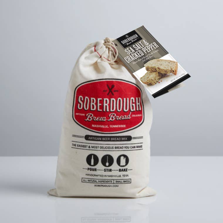 Sea Salt and Cracked Pepper Soberdough Bread