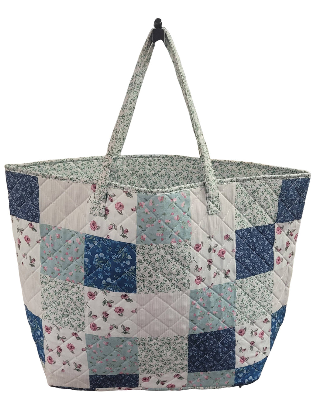 Floral Delight Designer Quilted Tote Bag