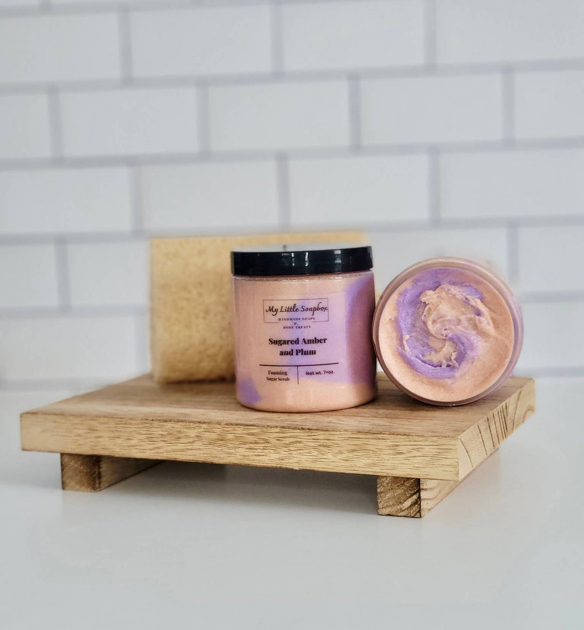 Sugared Amber and Plum Foaming Sugar Scrub