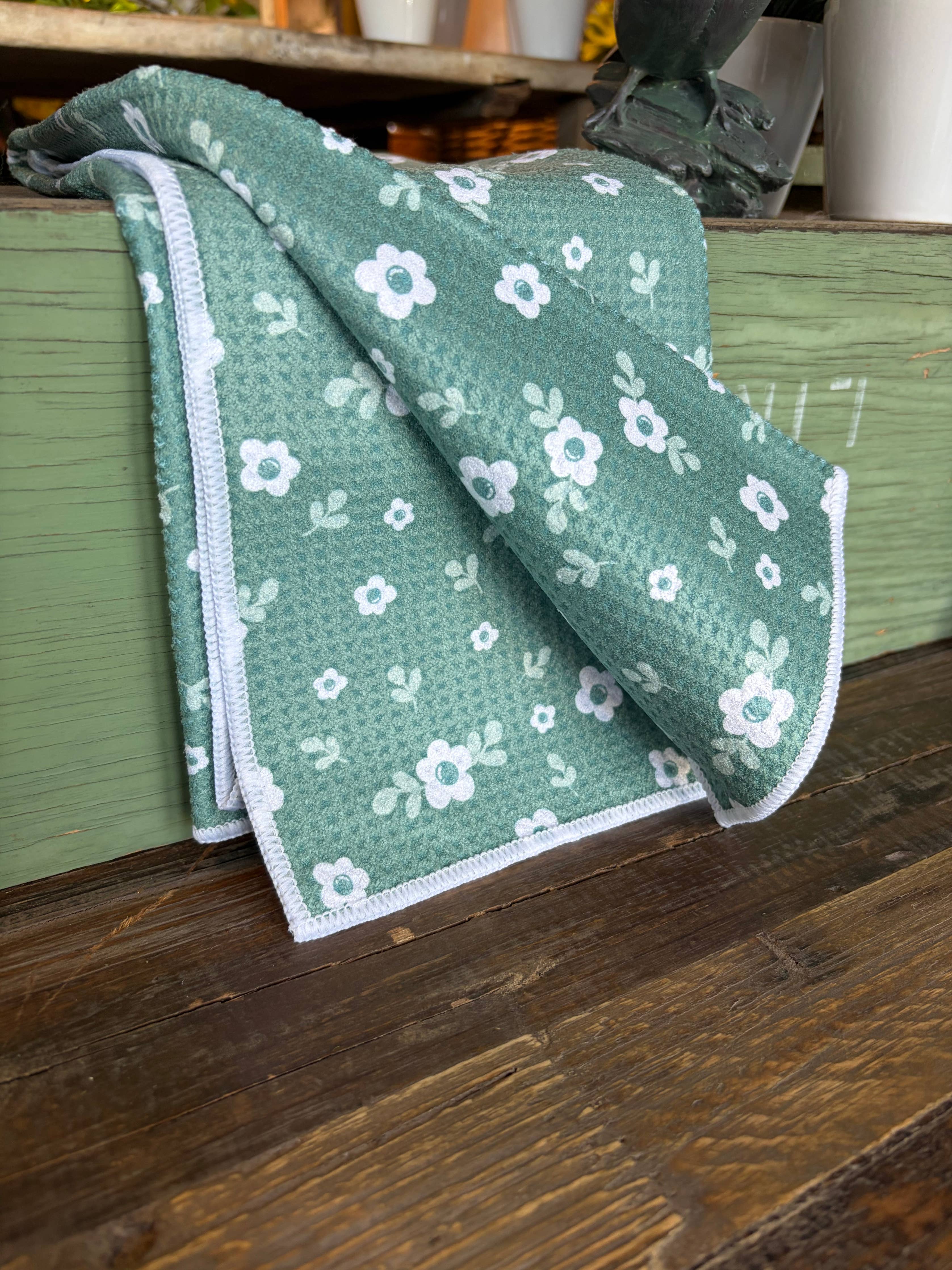 Secret Garden Double-Sided Tea Towel - Recycled Microfiber