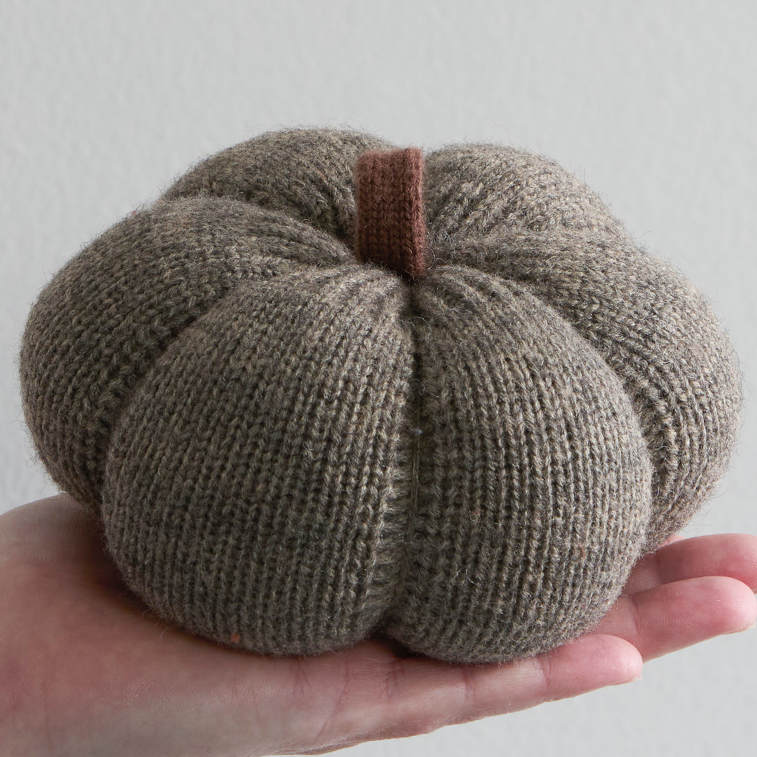 Artisan Handcrafted Cozy Pumpkins—Variegated Knit Yarn Colors