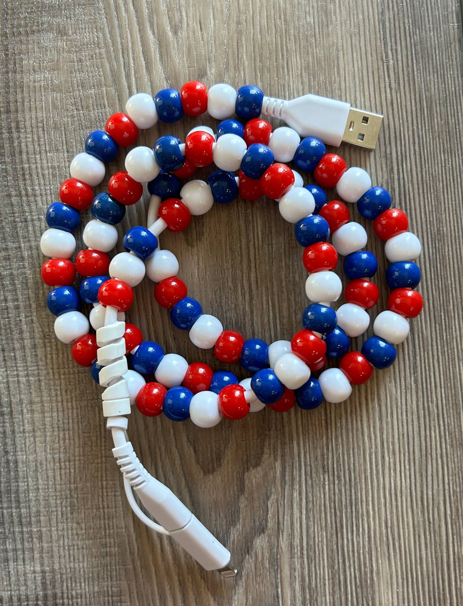 Game Day Phone Cord with Lightning and USB-C