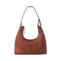 Zidana Winchester Loop Veg Tanned Leather Shoulder Bag in Maple Glaze