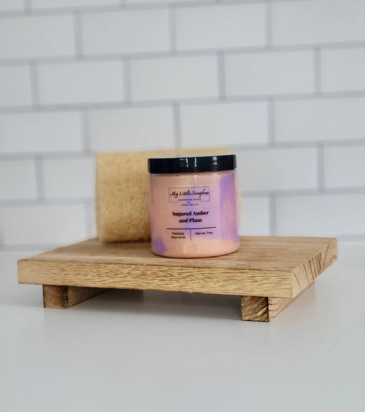 Sugared Amber and Plum Foaming Sugar Scrub