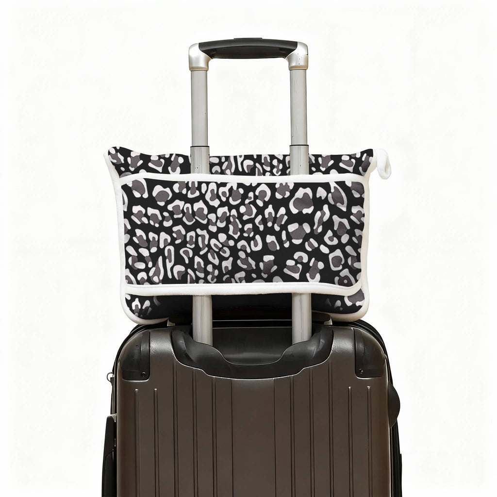 Spotted Panther Travel Blanket and Carrying Case Combo Pack
