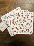 Strawberry Vines Double-Sided Dishcloth Set