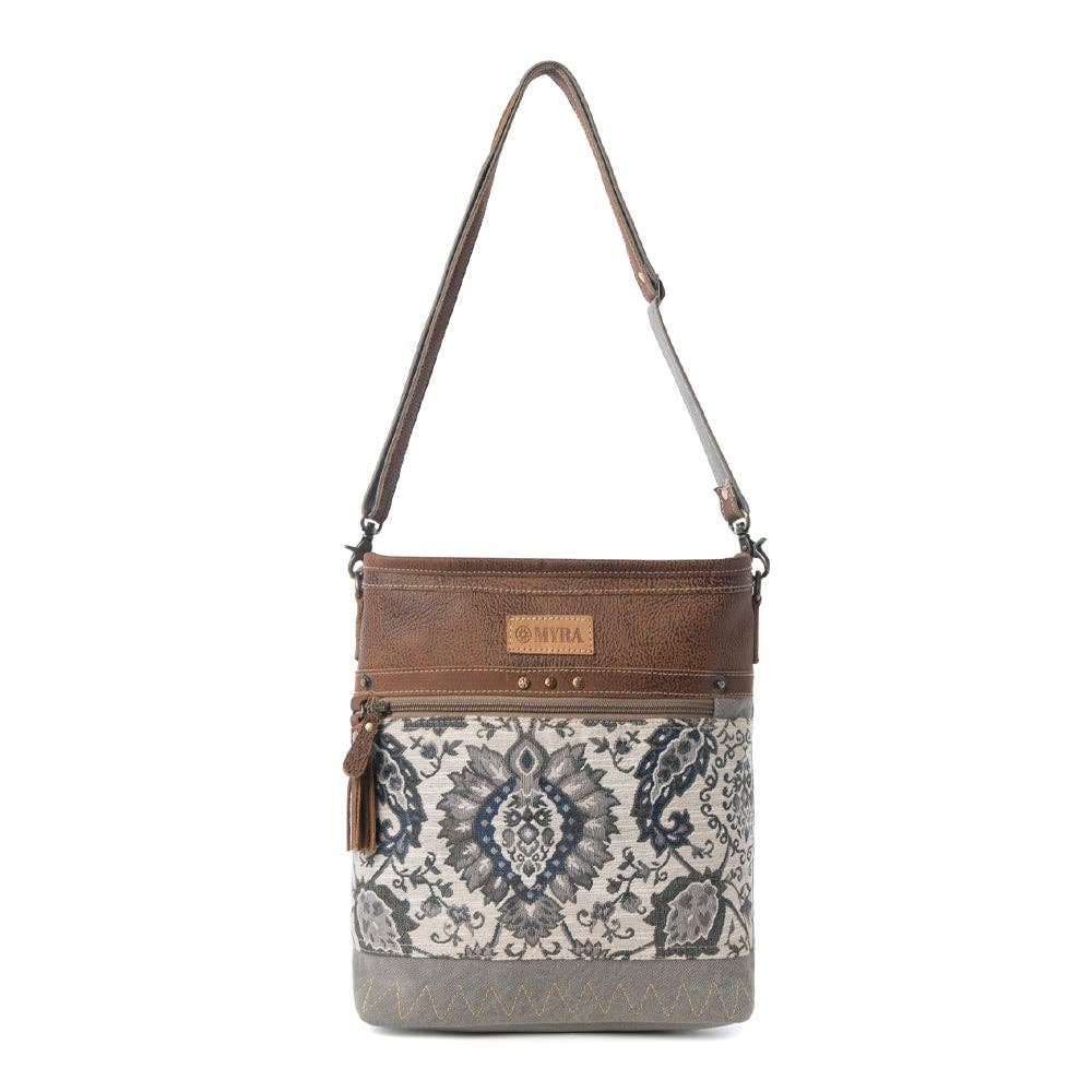 Sagebrook Jacquard Upcycled Canvas Bag - Sage