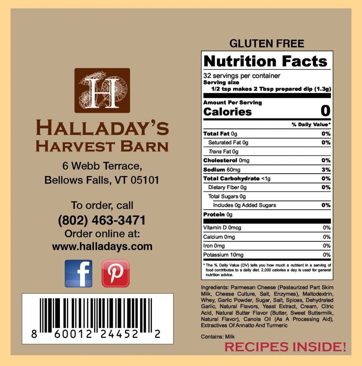 Garlic Parmesan Dip & Seasoning Blend