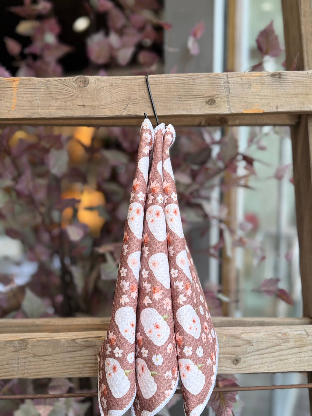 Prairie Pumpkins Double-Sided Dishcloth Set