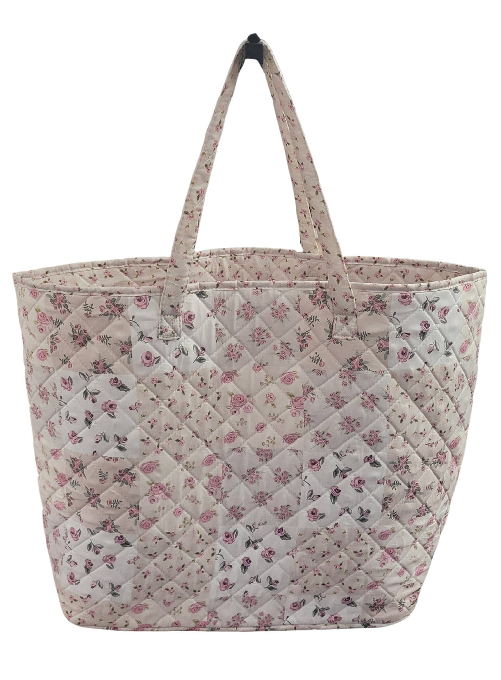 Garden of Roses Designer Quilted Tote Bag