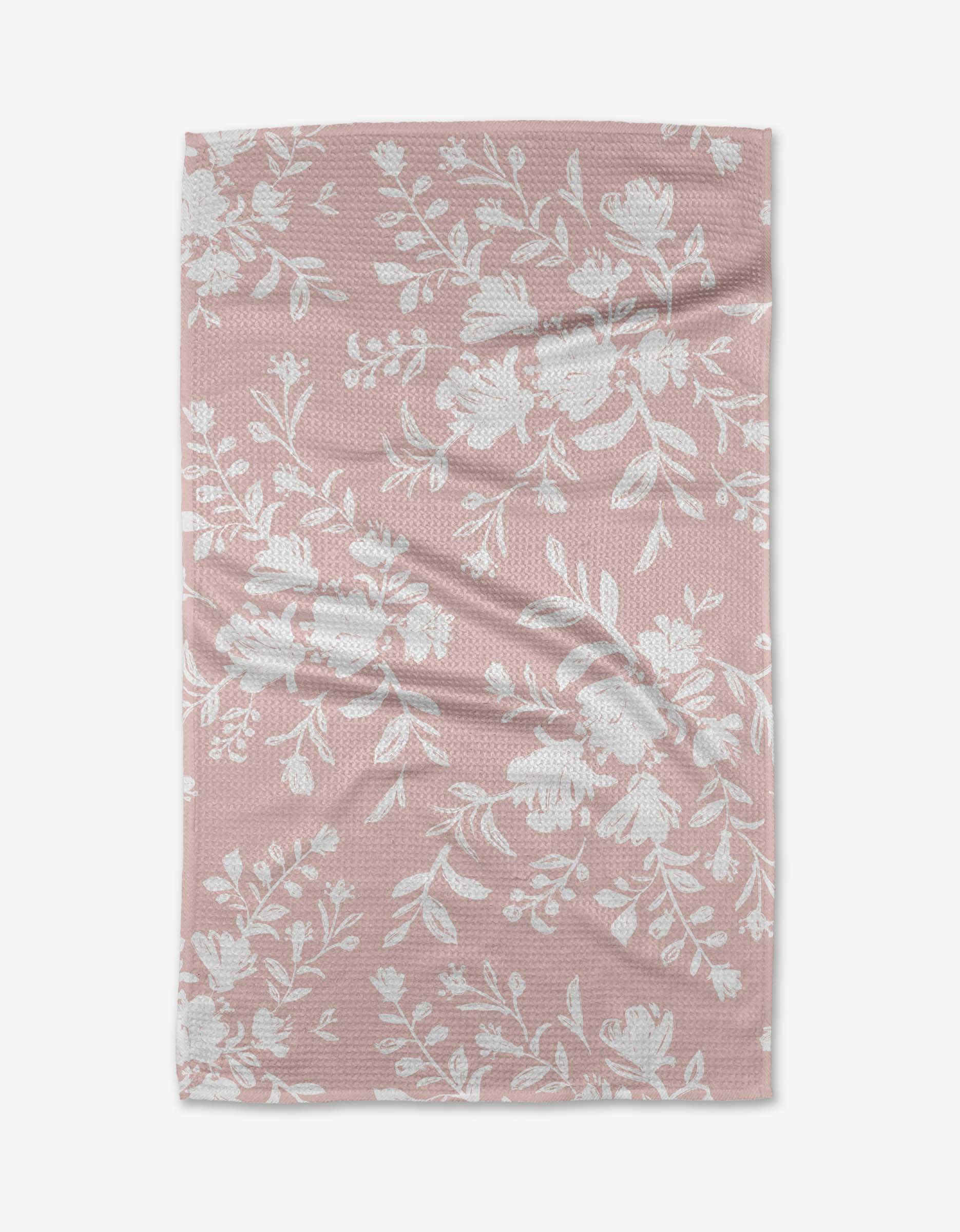 Botanical Silhouettes Blush Tea Towel