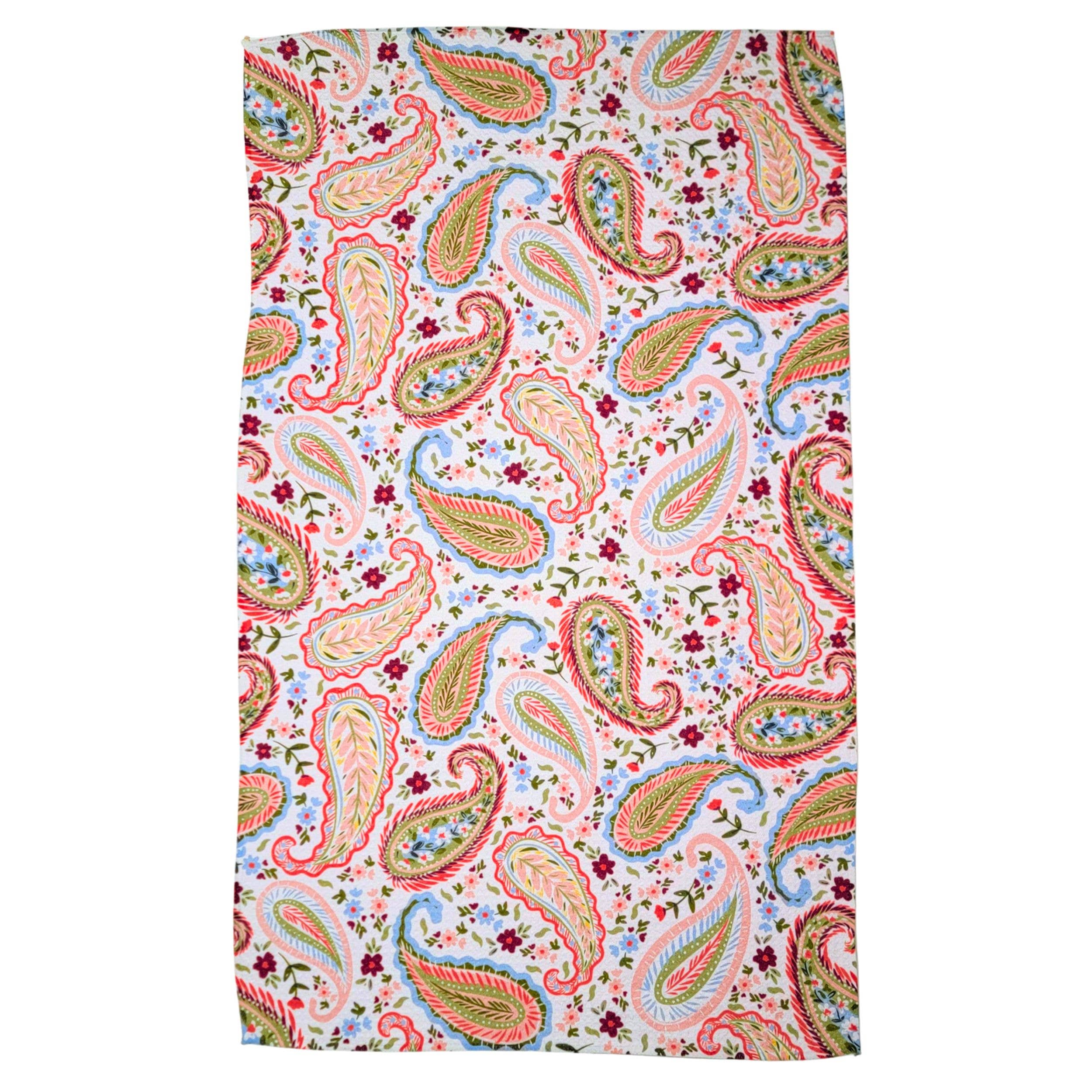 Western Paisley Pattern Tea Towel