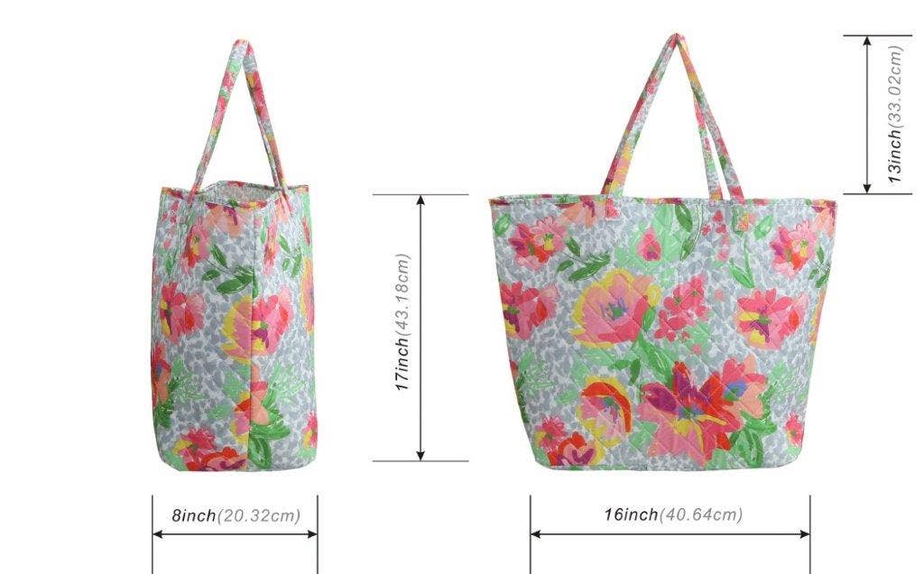 Angelina Designer Quilted Tote Bag