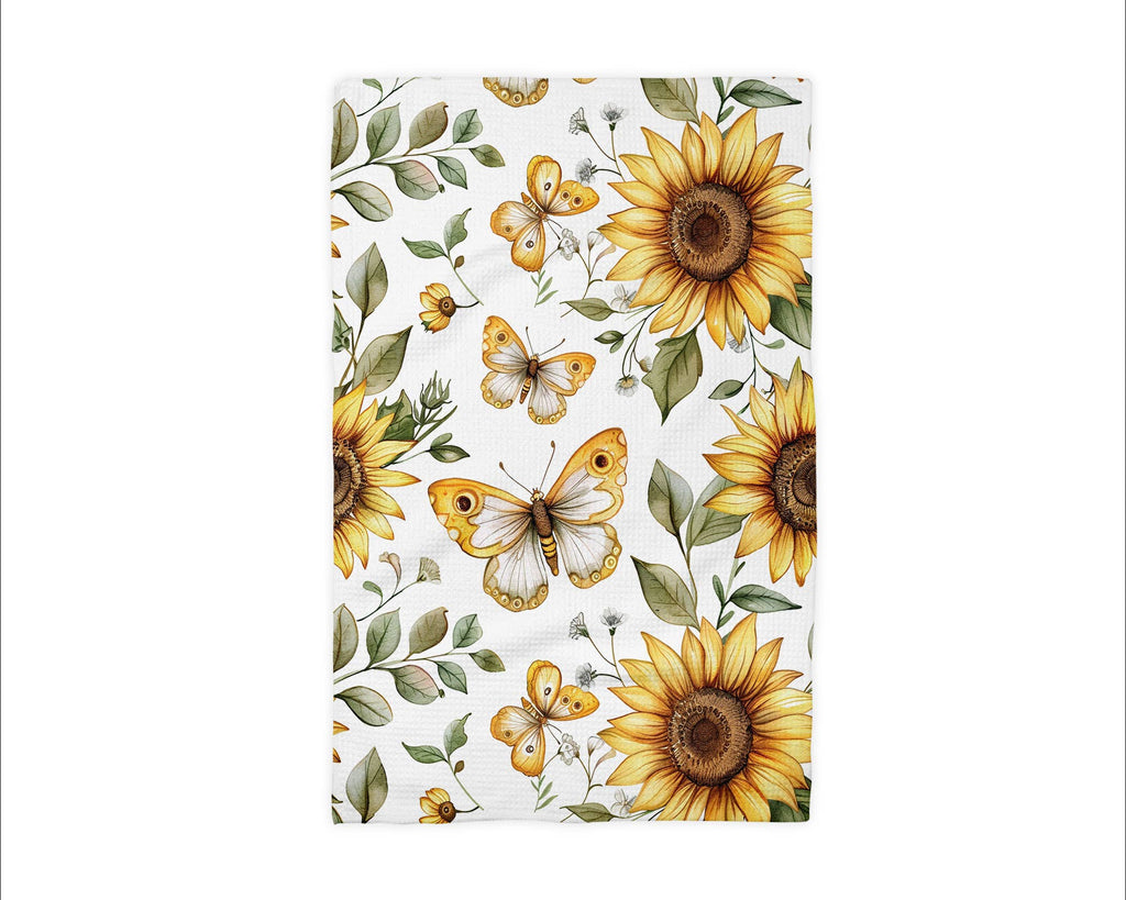 Sunflower Butterfly Kitchen Towel
