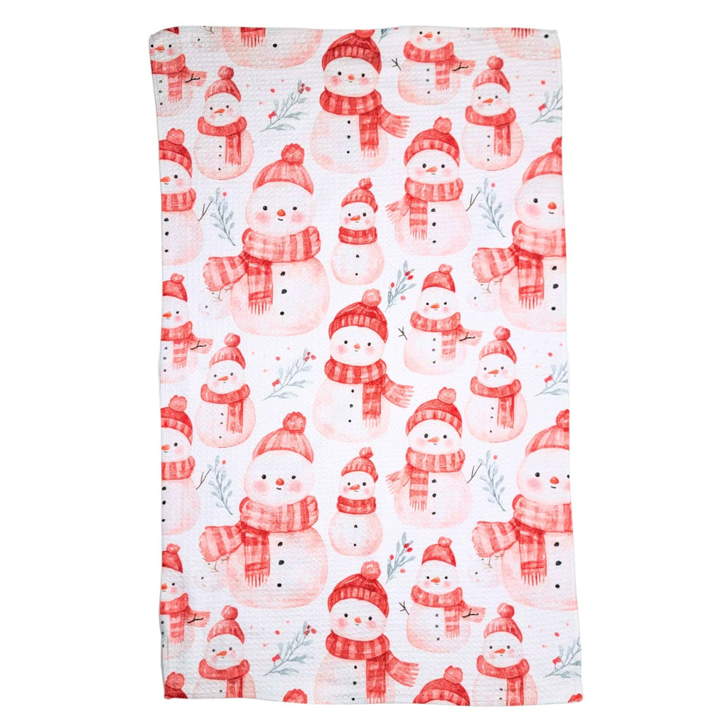 Holiday Snowman Tea Towel