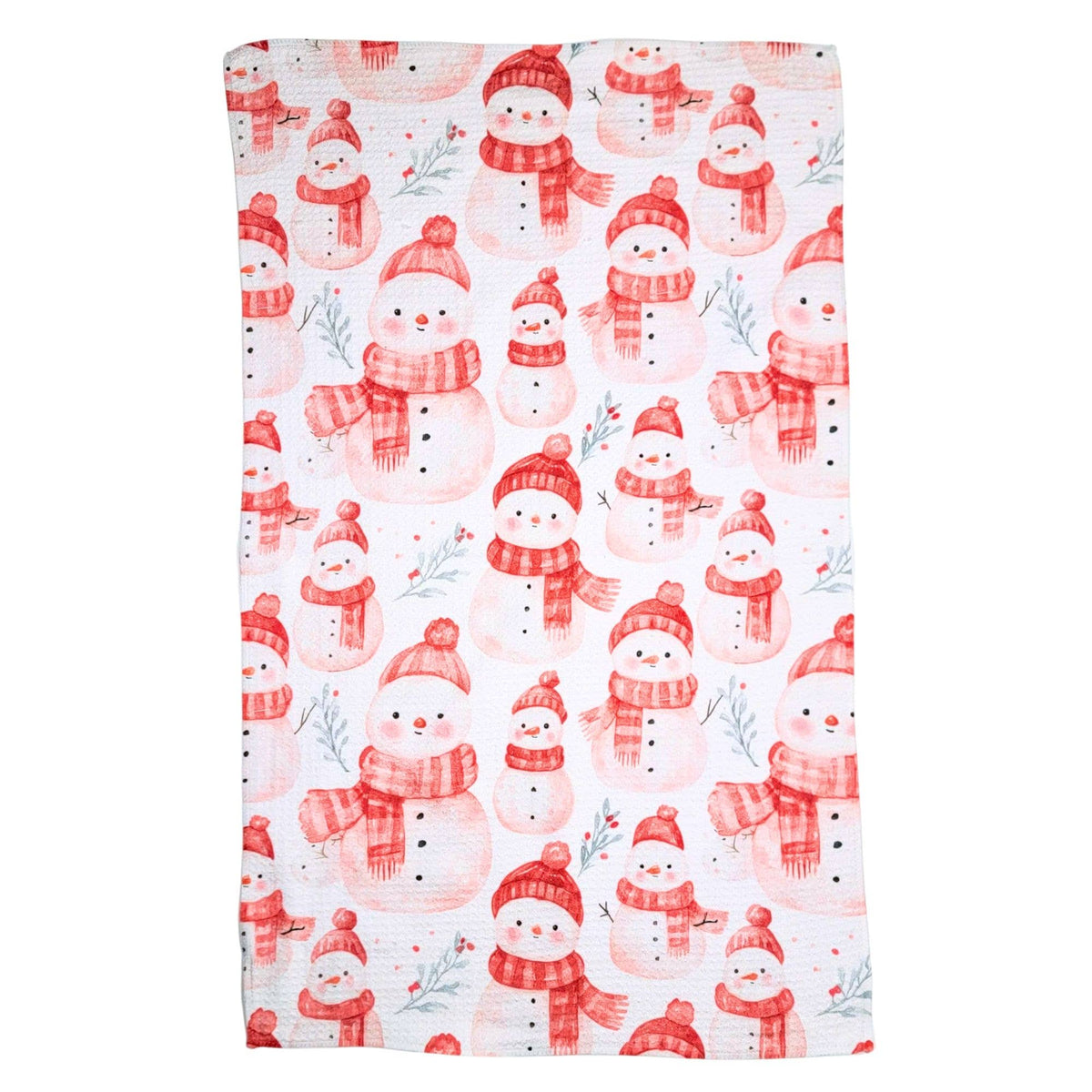 Holiday Snowman Tea Towel