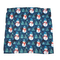 Snowman With Christmas Tree Dishcloth