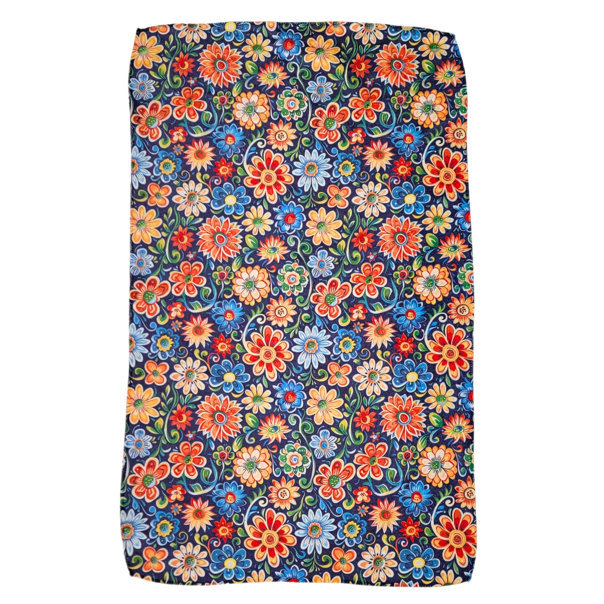 Southwestern Floral Pattern Tea Towel