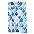 Blue Christmas Ornaments Tea Towel