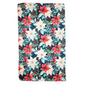 Poinsettia Christmas Garland Tea Towel
