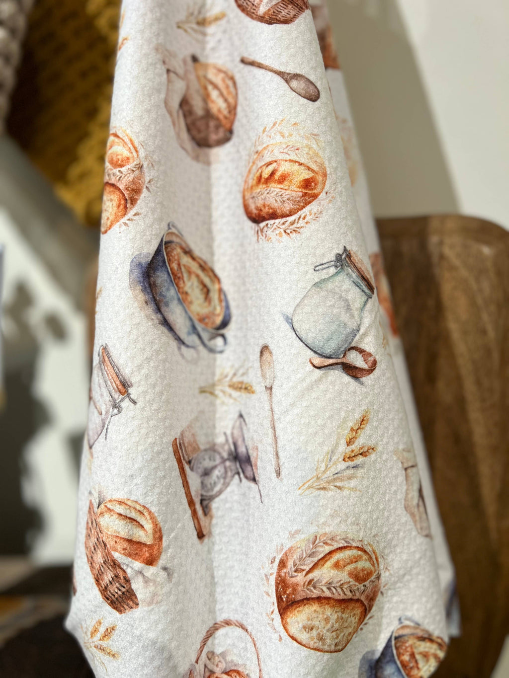 Sourdough White Tea Towel - Recycled Microfiber