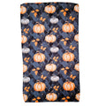 Black Plaid & Pumpkins Halloween Waffle Towel