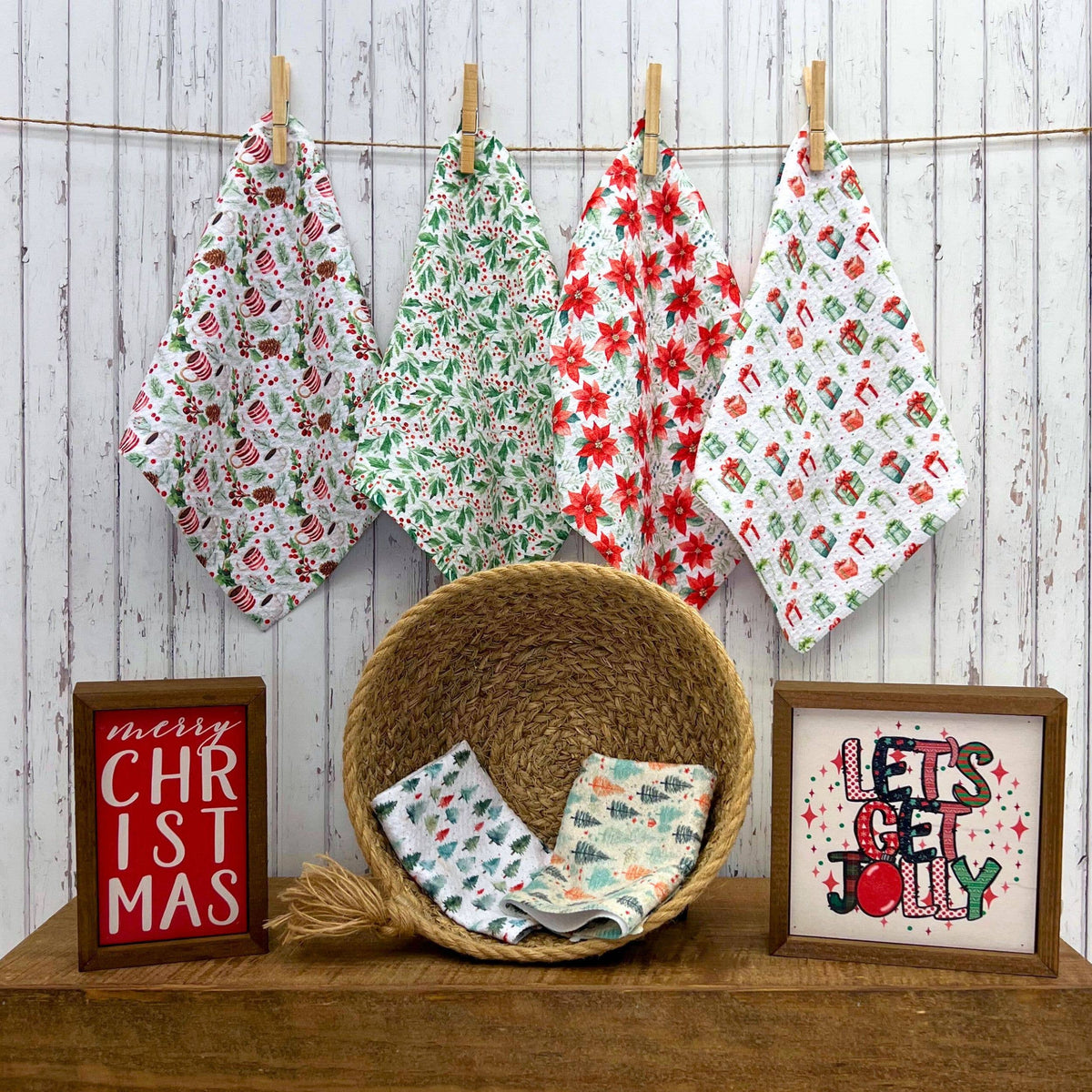 Christmas Gift Pattern Dishcloth