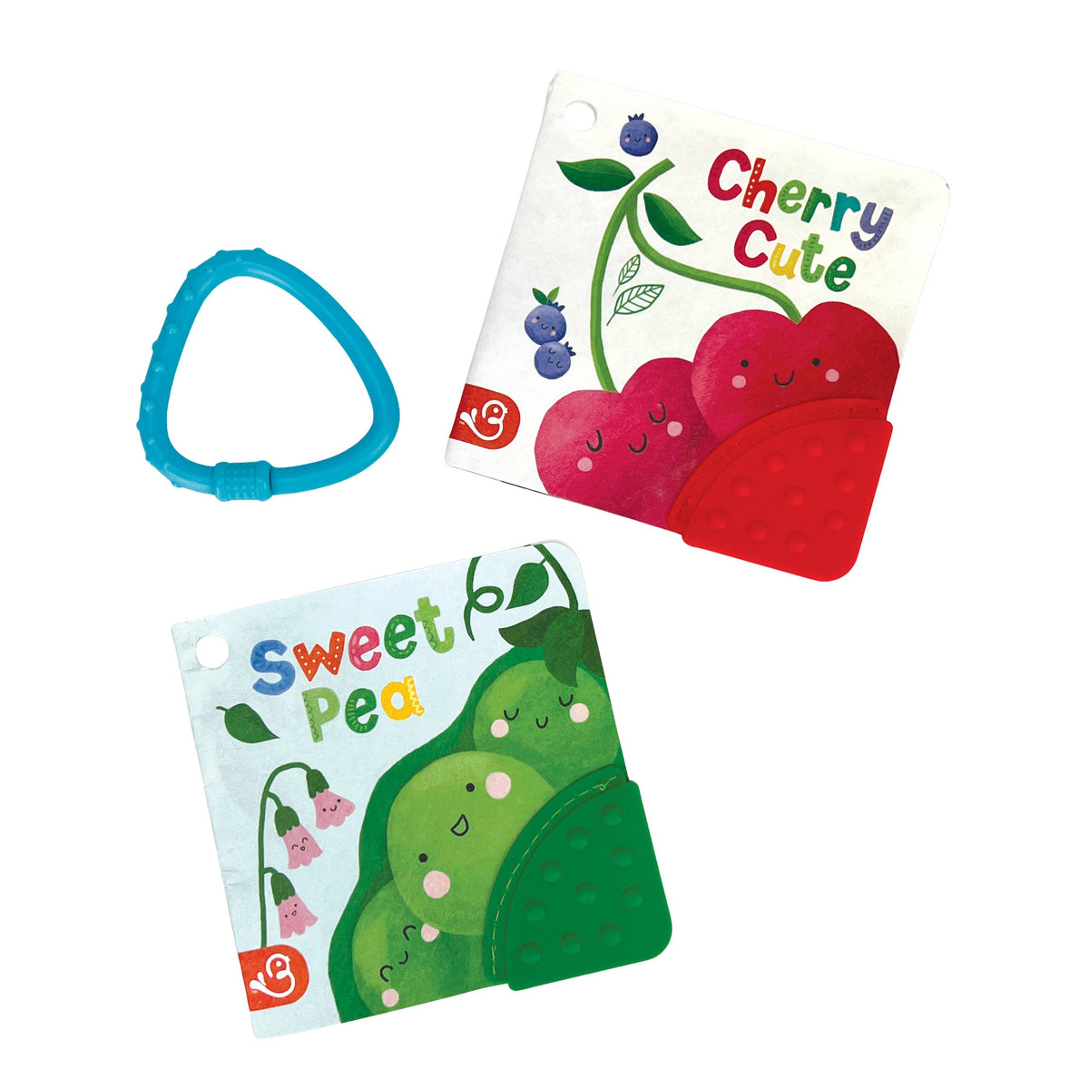 Cherry Cute Sweet Pea 2-Pack Tuffy Teether Set