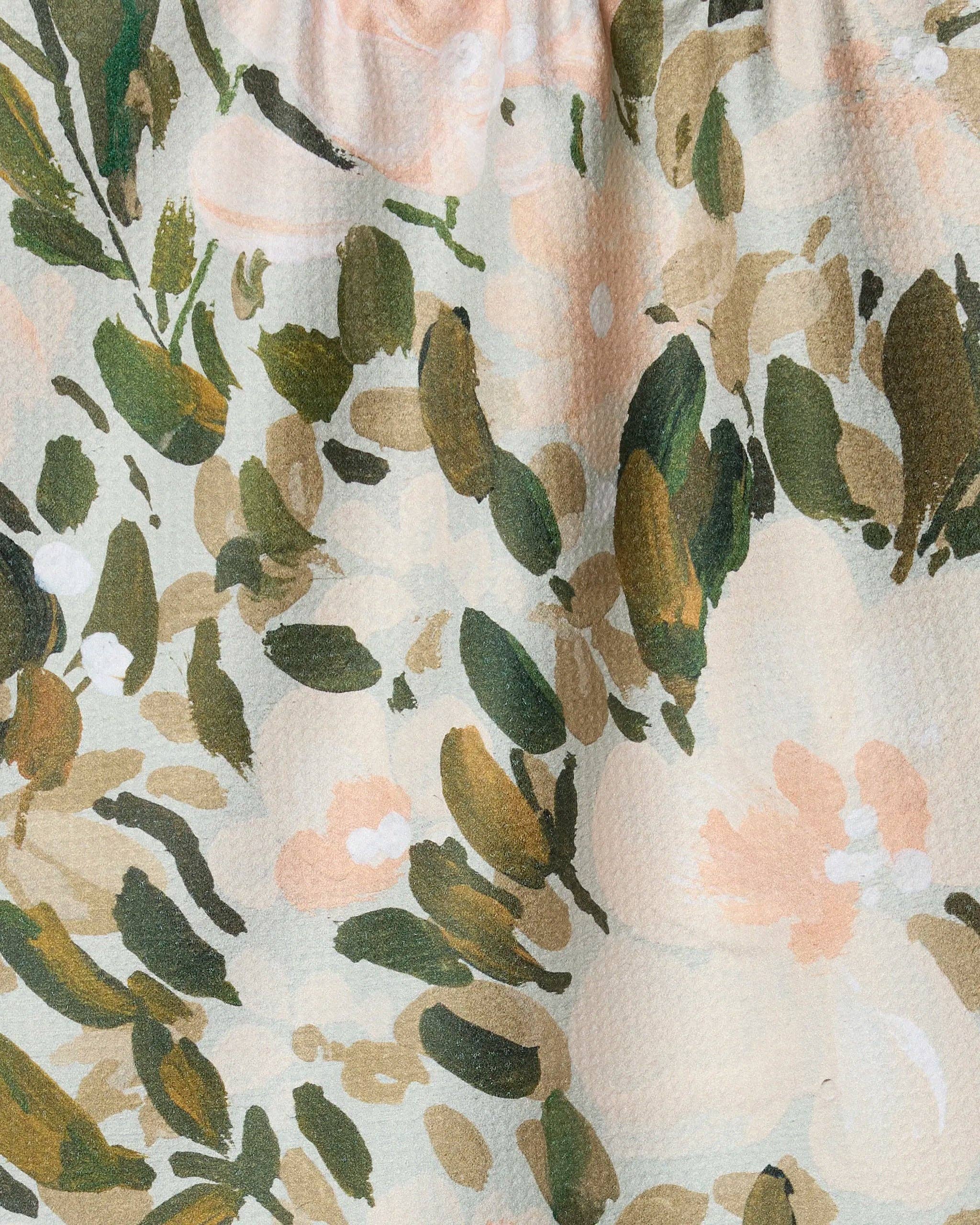 Painted Blossoms Tea Towel