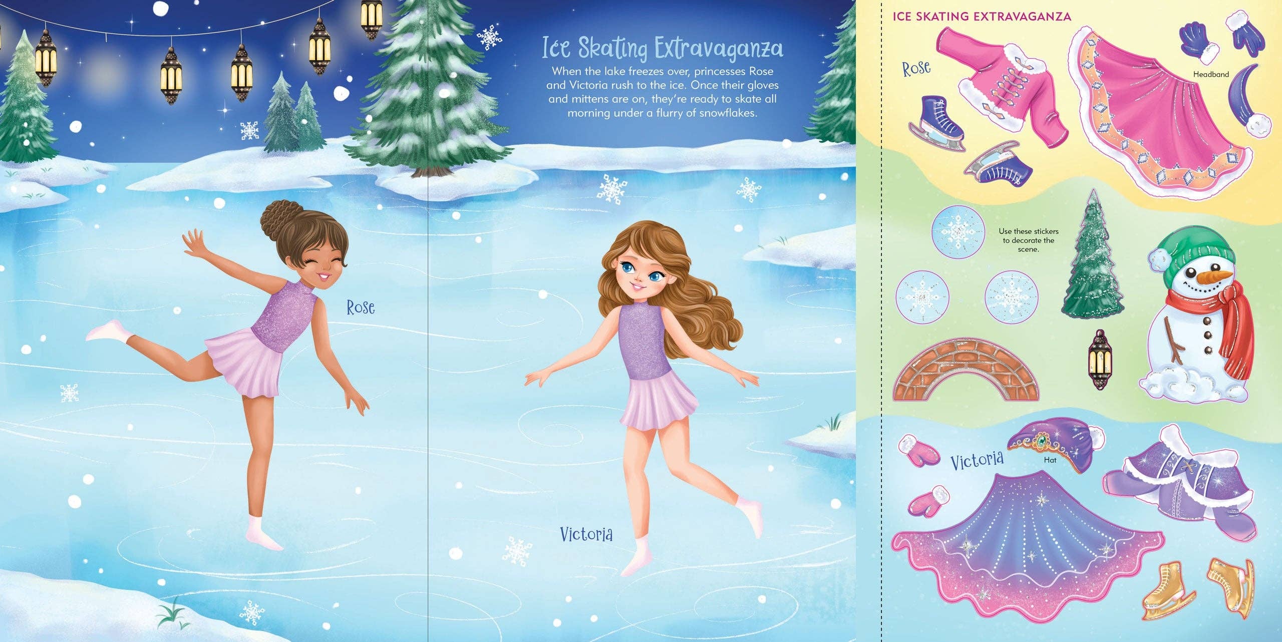Princesses Sticker Doll Dress-Up Book
